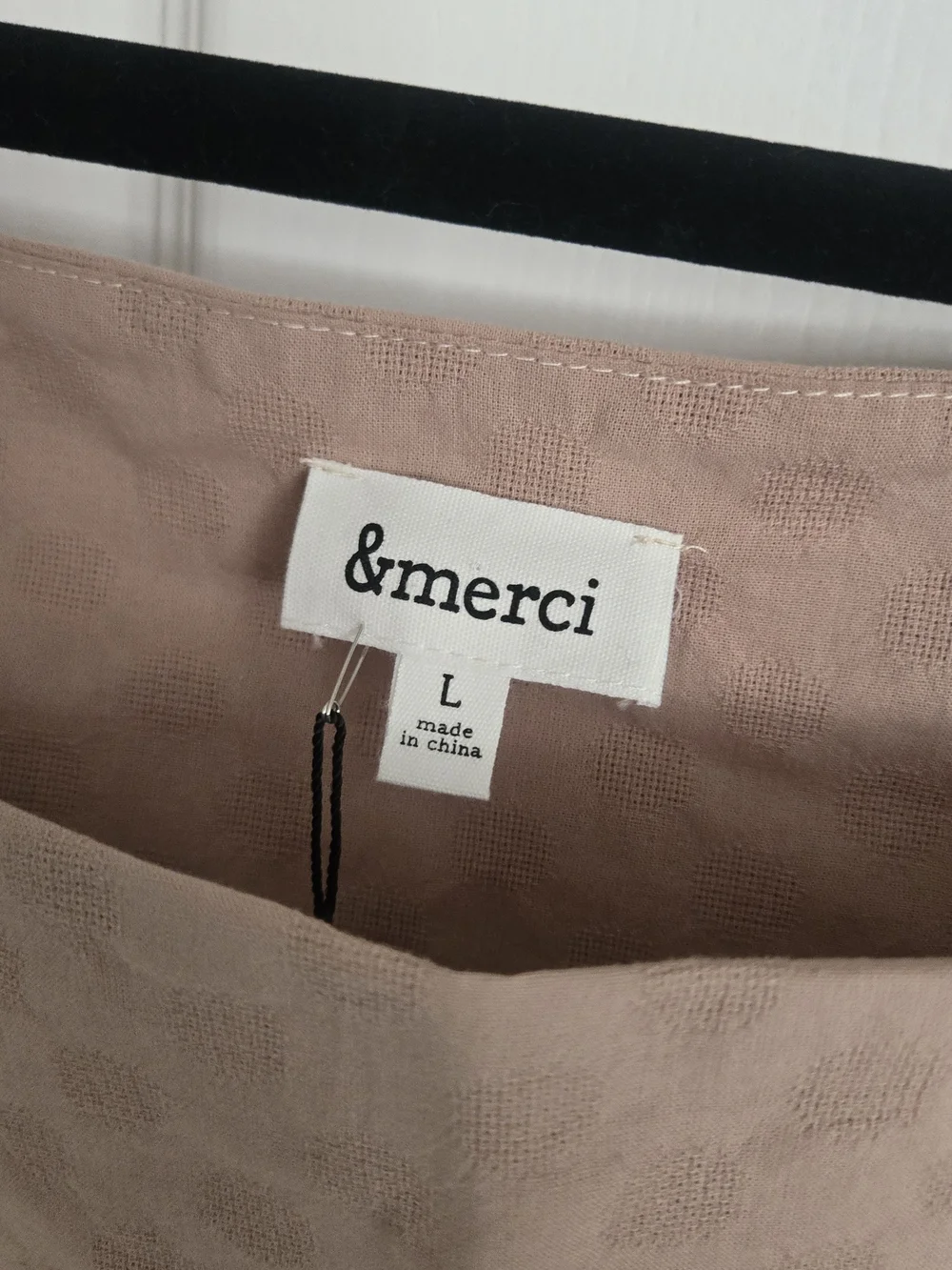 merci Blush Pink Tassel Tie-Shoulder Tank - Picture 2 of 5